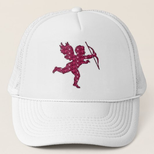 Hat Cupid Maroon Truckerkappe (Vorderseite)