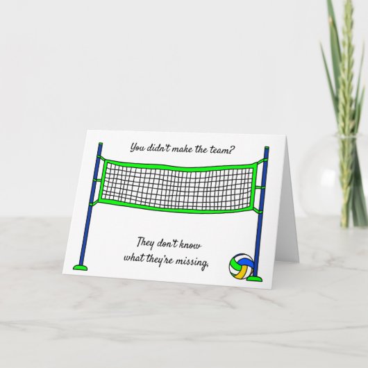 Hat das Volleyball-Team nicht gewonnen? Karte (Vorderseite)