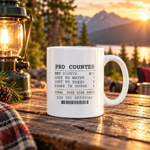 Hat dem Teich einen neuen Sleeve gefüttert Lustige Kaffeetasse