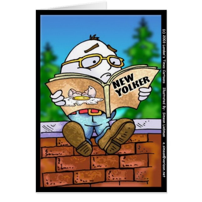 Hat der New Yorker Humpty Dumpty getötet? Cartoon  (Vorne)