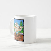 Hat der New Yorker Humpty Dumpty getötet? Cartoon  Kaffeetasse (Vorderseite Links)