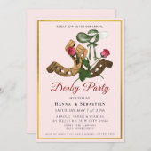 Hat Derby Party Invitation Einladung (Vorne/Hinten)