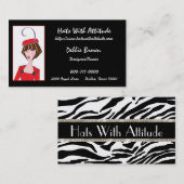 Hat Designer/ Millinery Business Cards Visitenkarte (Vorne/Hinten)