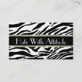 Hat Designer/ Millinery Business Cards Visitenkarte (Rückseite)