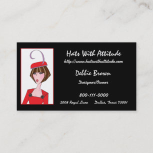 Hat Designer/ Millinery Business Cards Visitenkarte