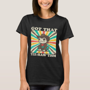 Hat diesen Yee-haw’ismus Lustiger Retro-Frosch Aut T-Shirt