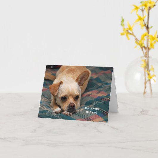 Hat dir jemand das gesagt? karte (Gelbe Blume)