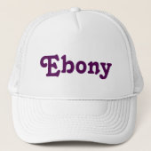 Hat Ebony Truckerkappe (Vorderseite)