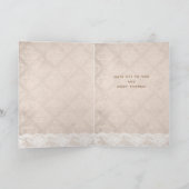 Hat ein Gefühl Vielen Dank, dass Sie Card Lace Dam Dankeskarte (Innenseite)