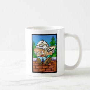 Hat ein New Yorker Humpty Dumpty getötet? Cartoon- Kaffeetasse