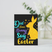 Hat ein paar Sonnenstrahlen zu Ostern gesagt? Postkarte (Stehend Vorderseite)