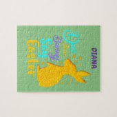 "HAT EINIGE BUNNY SAY EASTER " PUZZLE PERSONALISIE (Horizontal)