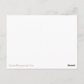 Hat es ein Lächeln? Postkarte (Rückseite)