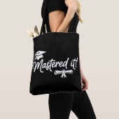Hat es gemeistert Masters Abschluss Absolvent Grad Tasche (Von Nahem)