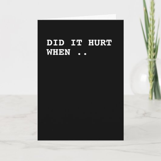 Hat es geschadet, wenn ich dir gesagt habe, es zu  karte (Vorderseite)