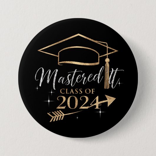 Hat es geschafft Abschlussgeschenke der Klasse 202 Button (Vorderseite)