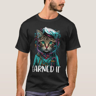 Hat es verdient Süße Krankenschwester Katze Kranke T-Shirt