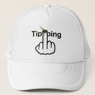 Hat Fly Tipping Gedreht Truckerkappe