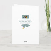 Hat für Leonard 1 Dankeskarte (Rückseite)