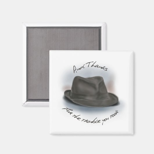 Hat für Leonard 1 Magnet (Vorderseite/Rückseite)