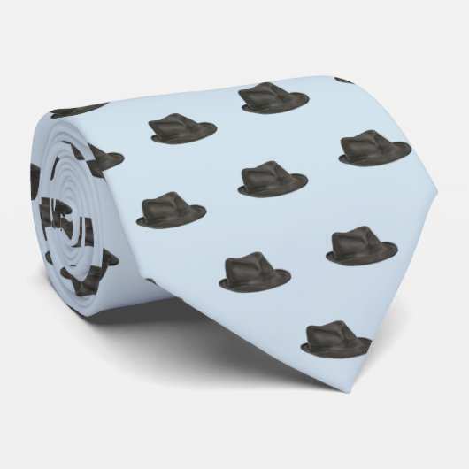 Hat für Leonard (hellgrau) Krawatte (Gerollt)