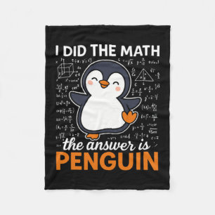 Hat gerechnet Die Antwort ist Pinguin Lustig Niedl Fleecedecke