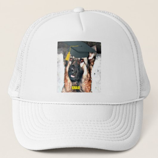 Hat German Shepherd Grad Truckerkappe (Vorderseite)