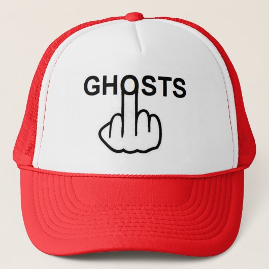 Hat Ghost Gedreht Truckerkappe (Vorderseite)