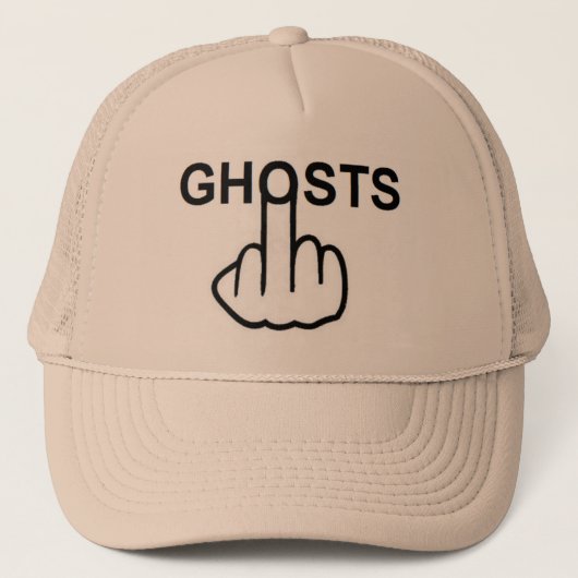 Hat Ghost Gedreht Truckerkappe (Vorderseite)