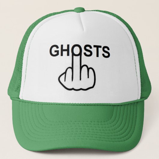 Hat Ghost Gedreht Truckerkappe (Vorderseite)