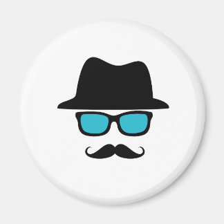 Hat Glasses Mustache Magnet