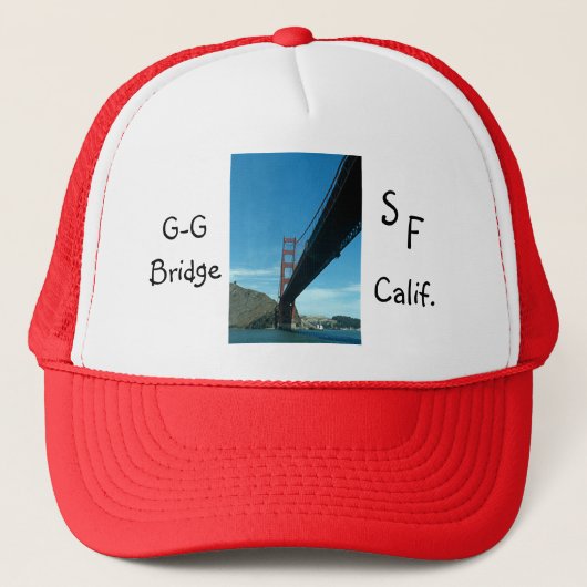 Hat - Golden Gate, San Francisco Truckerkappe (Vorderseite)