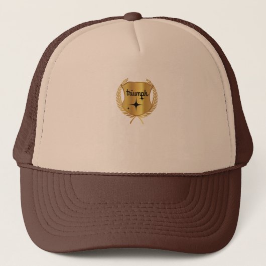 Hat Golden Triumph: Eine Feier des Sieges Truckerkappe (Vorderseite)