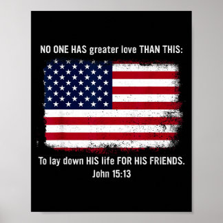 Hat größere Liebe als diese_ sein Leben hinzugeben Poster