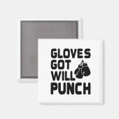Hat Handschuhe, wird Boxer Sport Kraft Gym schlage Magnet (Vorderseite/Rückseite)