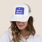 Hat I Liebe Blue Truckerkappe (Beispiel)