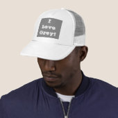 Hat I Liebe Grau Truckerkappe (Beispiel)