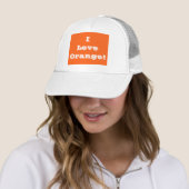 Hat I Liebe Orange Truckerkappe (Beispiel)