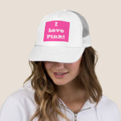 Hat I Liebe Pink Truckerkappe (Beispiel)
