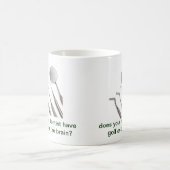 hat Ihr Zahnarzt Golf auf dem Gehirn? Kaffeetasse (Mittel)