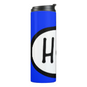 HAT isländische Sprachgrüßblase Thermosbecher (Nach links gedreht)