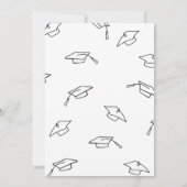 Hat ist aus, Moderne Graduierungspartei Einladung (Rückseite)