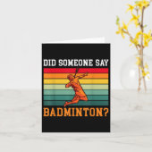 Hat jemand Badminton gesagt? Karte (Gelbe Blume)