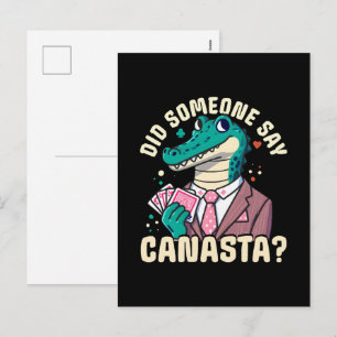 Hat jemand Canasta gesagt Feiertagspostkarte