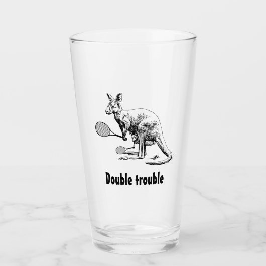 Hat jemand eine Verdoppelt? Kangaroo Tennis Glas (Vorderseite)