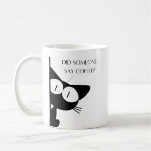 Hat jemand einen schwarzen Kaffee-Katzenjammer ges Kaffeetasse
