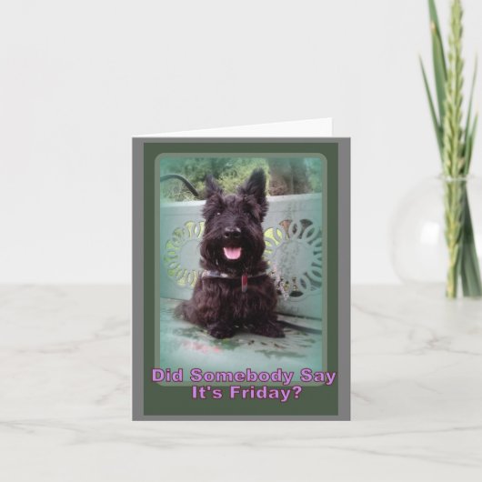 Hat jemand Freitag gesagt? Dankeskarte (Vorderseite)