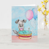 Hat jemand Geburtstagskuchen gesagt? Karte (Gelbe Blume)