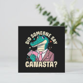 Hat jemand gesagt Canasta Einladung (Stehend Vorderseite)