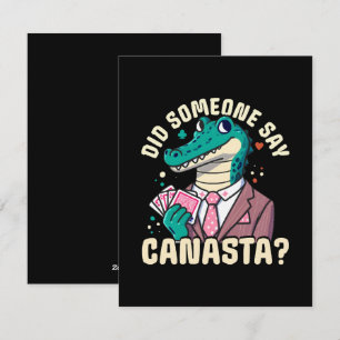 Hat jemand gesagt Canasta Feiertagskarte